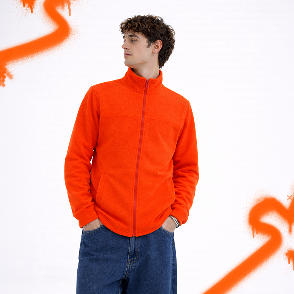 Chaqueta Polar Manga Larga Hombre