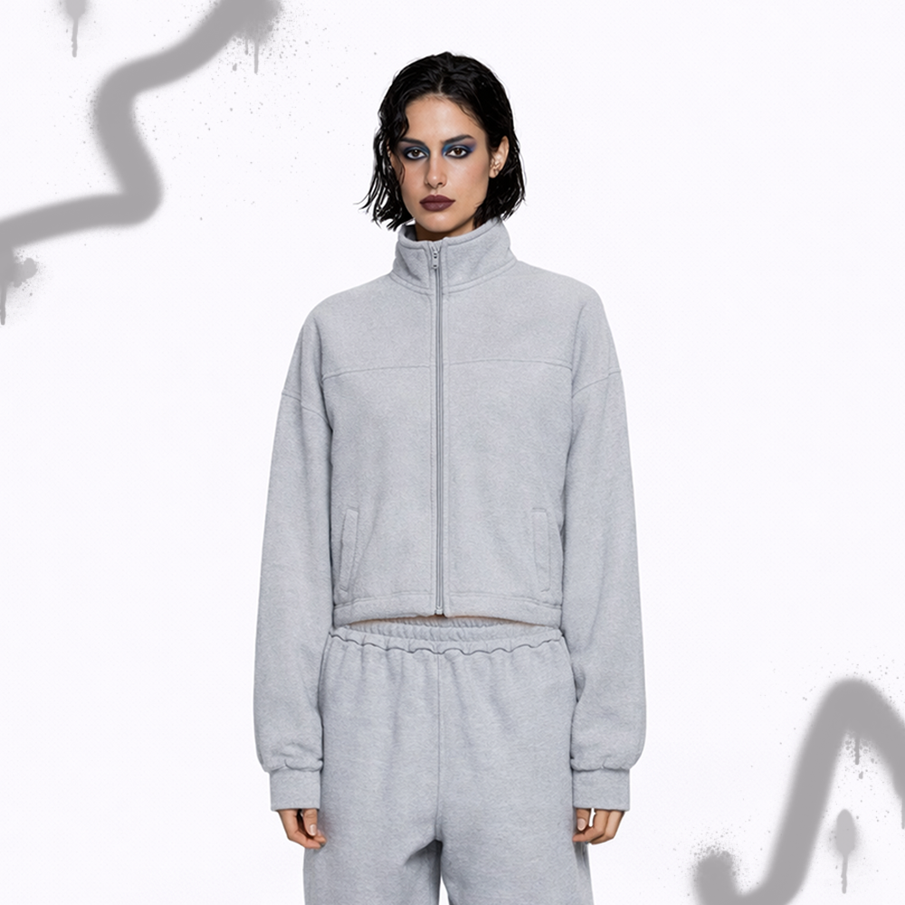 Chaqueta Polar Manga Larga Mujer