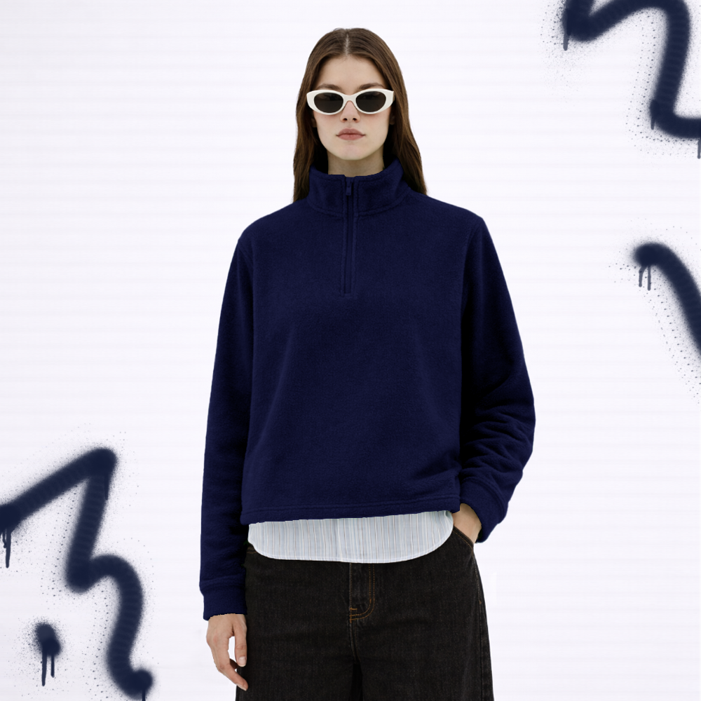 Micropolar con Medio Cierre Mujer